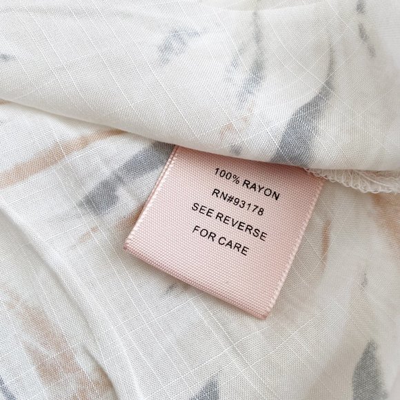 Philosophy, Women's Short Sleeve Button Down Shirt, Light Tan Size Medium - Picture 8 of 8